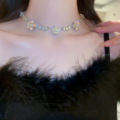 Elegant floral necklace with a delicate design, inspired by the vibrant gardens of Britain