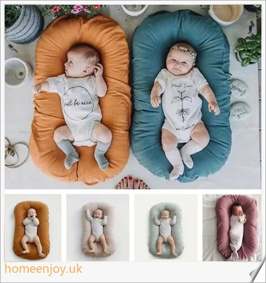 Cosy Newborn Baby Nest Cot - Breathable and Portable Crib with Premium Cotton and Polypropylene Filling