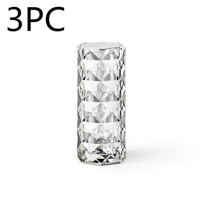 Elegant crystal-inspired table lamp with 16 colour modes, perfect for bedrooms, living rooms, and more