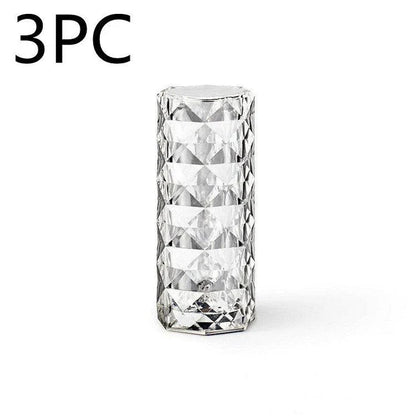 Elegant crystal-inspired table lamp with 16 colour modes, perfect for bedrooms, living rooms, and more