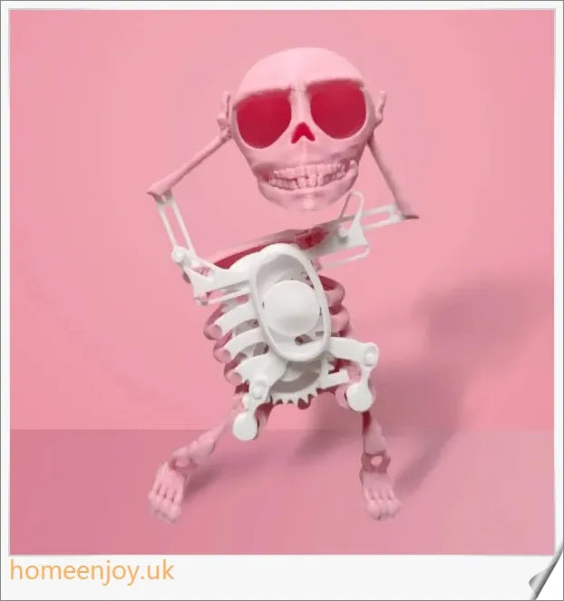 Customisable 3D Mini Skull Stress Relief Toy with unique gravity effect and range of colour options for personalised desktop display