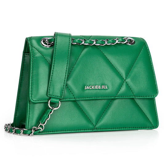 Premium PU leather shoulder bag with a chic diamond pattern, perfect for everyday elegance and versatility.