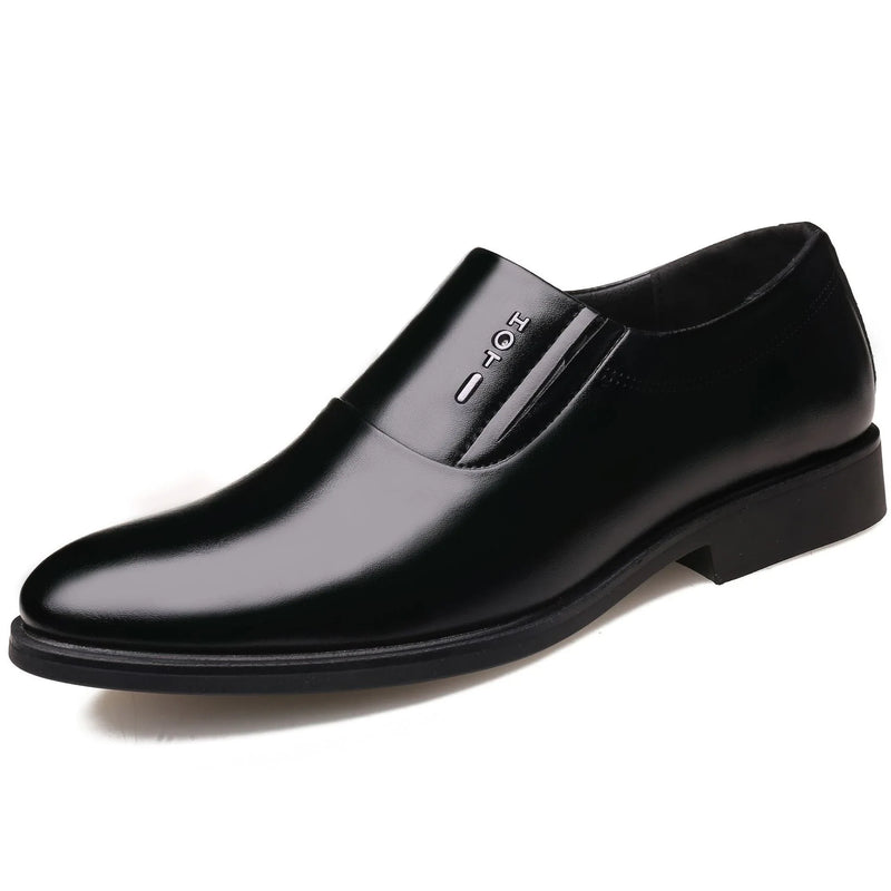 Homeenjoy UK Stylish Leather Elevator Shoes for Business Attire - 6cm Boost