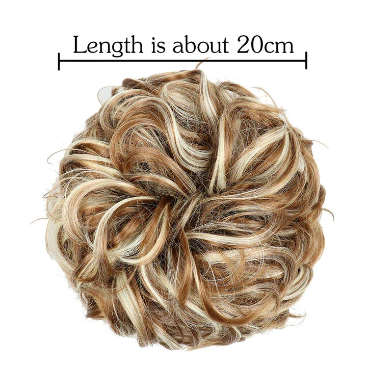 Messy Chignon Donut Hair Bun Pad in Fawn Brown colour, a versatile hair accessory that creates a stylish and effortless bun hairstyle.