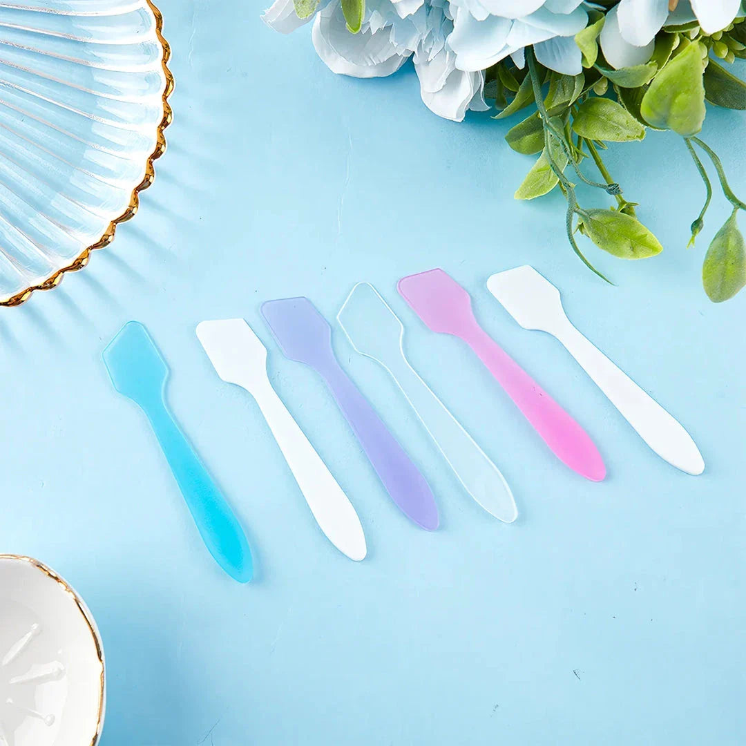 10 Vibrant Mini Cosmetic Spatulas for Precise Skincare and Makeup Application