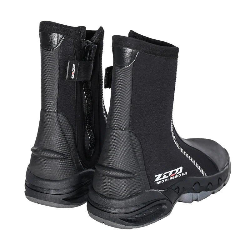 Premium non-slip outdoor beach and diving boots with durable rubber outsole and neoprene upper for waterproof protection and superior grip
