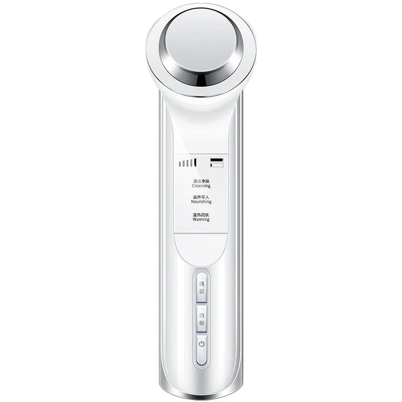 Sleek, modern facial cleansing device with versatile attachments for effective blackhead removal and deep pore cleansing