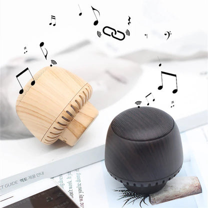 Compact wireless Bluetooth speaker with mushroom-inspired bionic design and night light function
