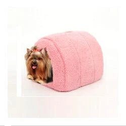 Cosy arch-shaped cotton cat bed with breathable design for comfortable pet retreat