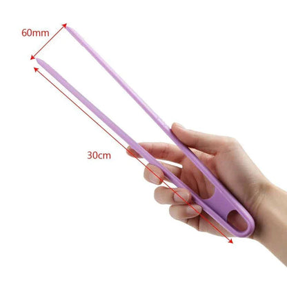 Premium silicone barbecue tongs in purple colour, perfect for grilling and barbecuing in the UK