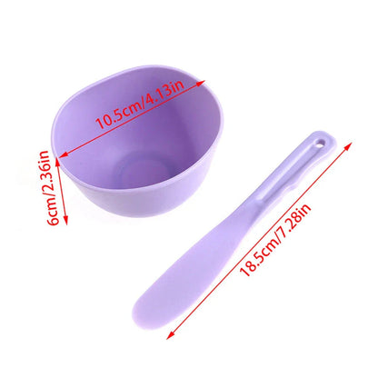 A set of high-quality tools for mixing, stirring, and applying homemade facial masks at home or on the go.