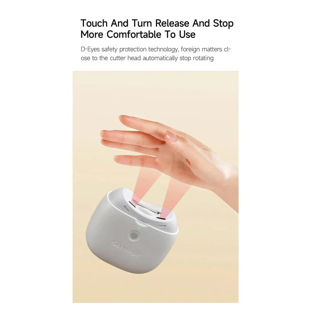 Pro Touch Electric Nail Clipper with Infrared Protection and LED Light for Effortless, Safe, and Precise Nail Trimming