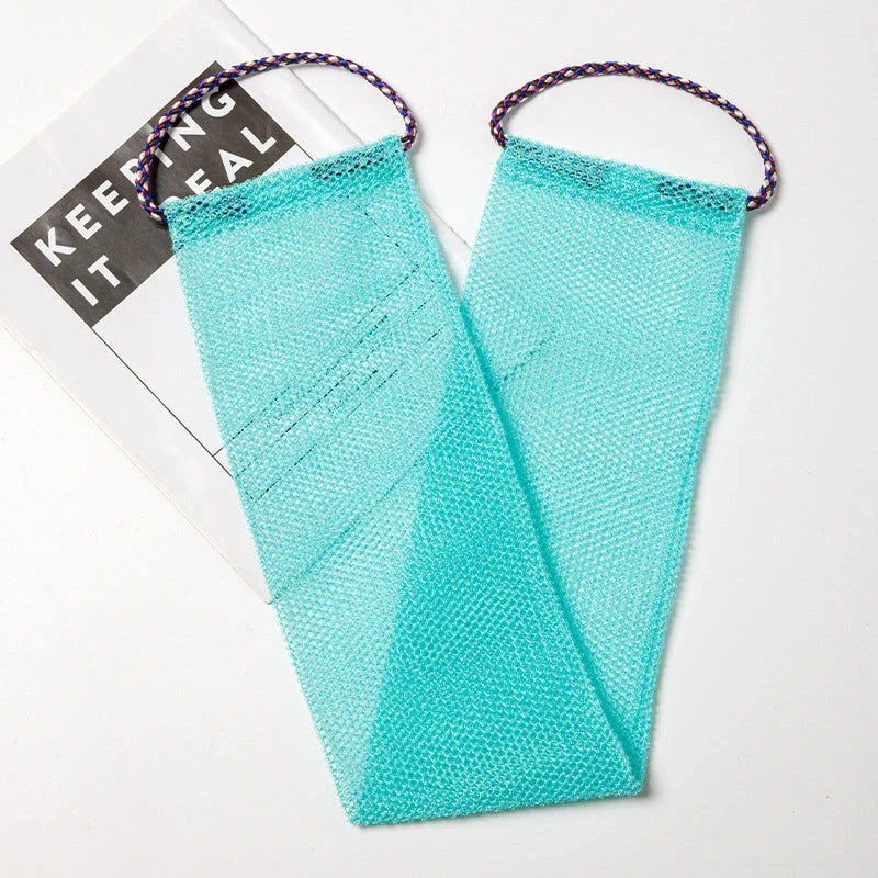 Premium Exfoliating Bath Sponge from Africa with Durable Nylon Construction and Stretchable Design for Full-Body Cleansing