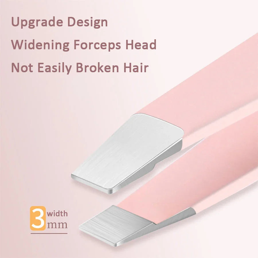 Premium 4-Piece Eyebrow Tweezers Set in vibrant multicoloured design for precise hair removal and grooming