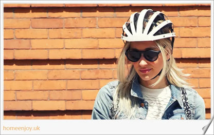 Foldable bicycle helmet made with premium materials for superior impact protection and ventilation