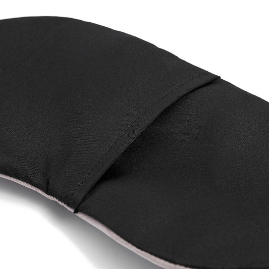 Adjustable cotton and silk sleep mask in green colour for total blackout and uninterrupted sleep