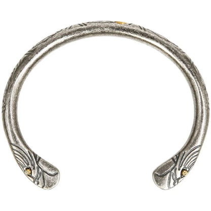 Retro Japanese-Style Viking Battle Bracelet for Men, featuring premium 16L titanium steel construction and a sophisticated, adjustable design.
