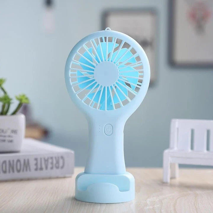 Compact USB Mini Fan with Adjustable Speeds and Ultra-Quiet Operation for Home and Office Use