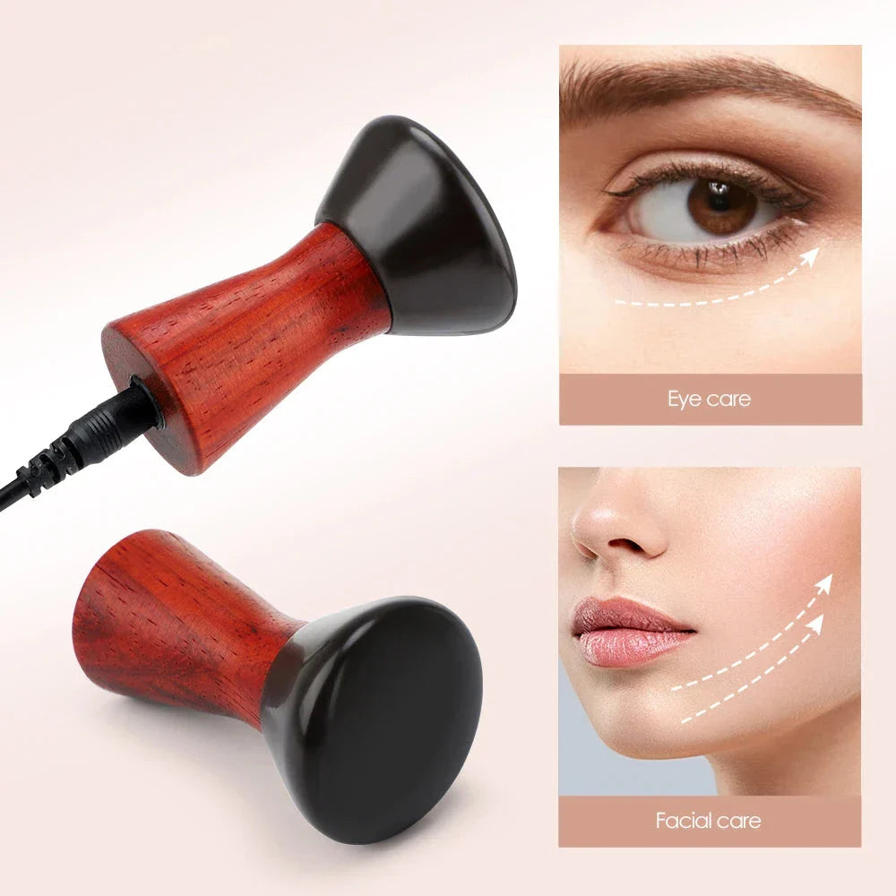 Electric Heated Gua Sha Stone for Facial Lifting and Skin Firming