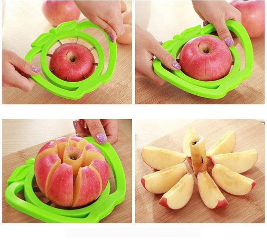 Ergonomic apple-shaped fruit peeler with durable metal blade and comfortable grip