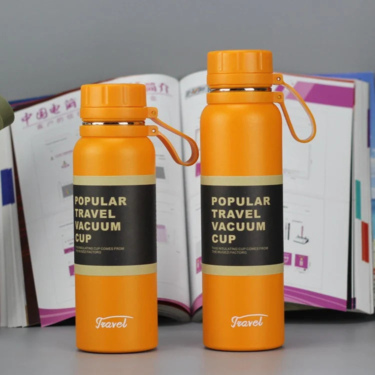 Stainless steel insulated tumbler with leak-proof lid in various vibrant colours, designed to keep hot and cold drinks at the perfect temperature for hours.