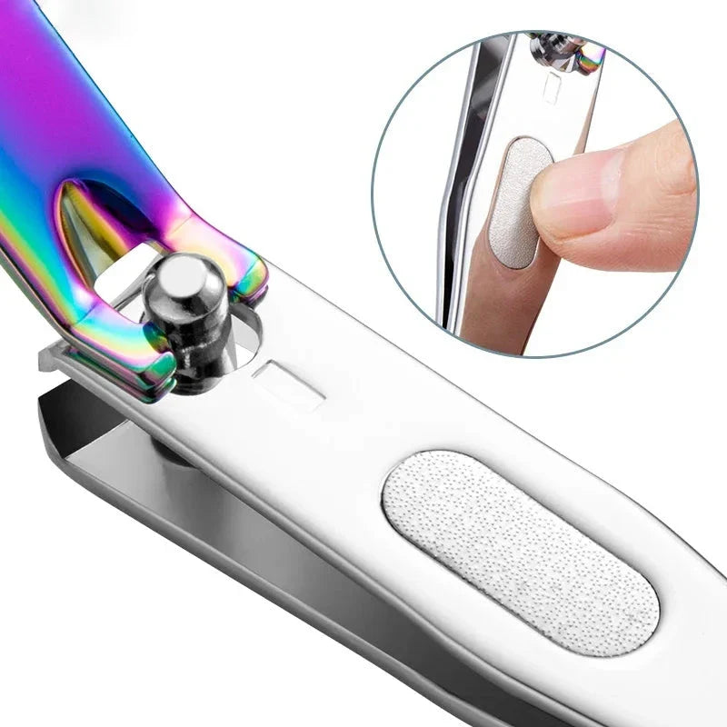 Mermaid-inspired stainless steel nail clipper with curved blades for precise and effortless nail trimming