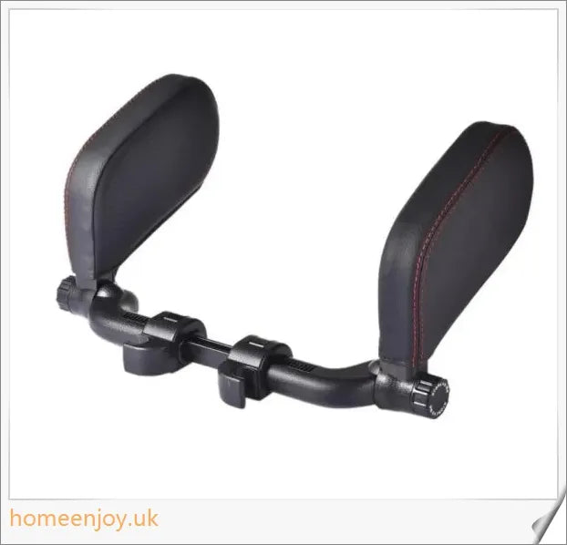 Adjustable car headrest pillow made of premium PU leather for comfortable neck support during long drives and road trips