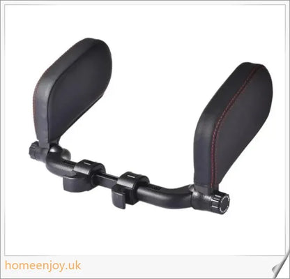 Adjustable car headrest pillow made of premium PU leather for comfortable neck support during long drives and road trips
