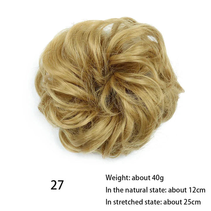Messy Chignon Donut Hair Bun Pad in Fawn Brown colour, a versatile hair accessory that creates a stylish and effortless bun hairstyle.