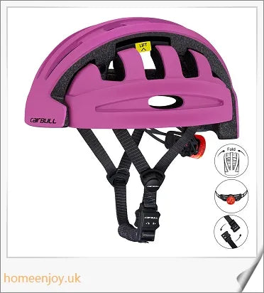 Foldable bicycle helmet made with premium materials for superior impact protection and ventilation