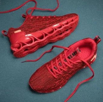Premium soft-sole men's running shoes in a variety of colours, featuring a stylish and comfortable design perfect for British gentlemen.