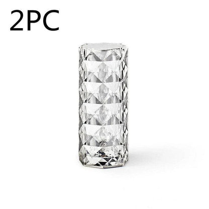Elegant crystal-inspired table lamp with 16 colour modes, perfect for bedrooms, living rooms, and more