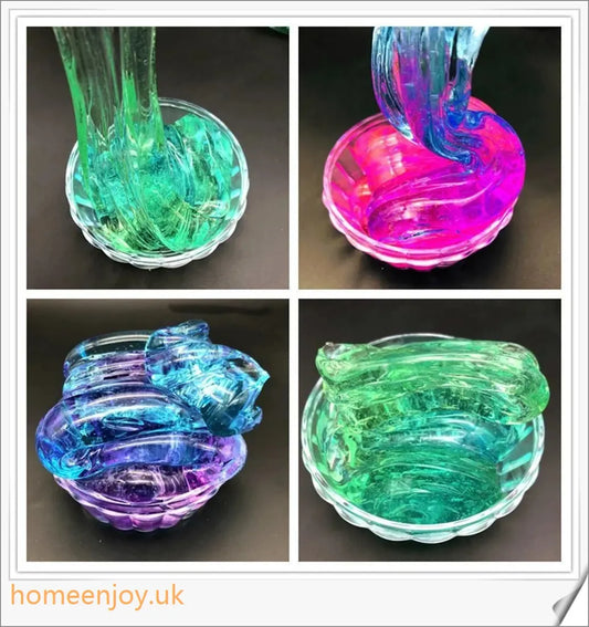 Captivating crystal clear slime that can be customised with accessories for endless creative play