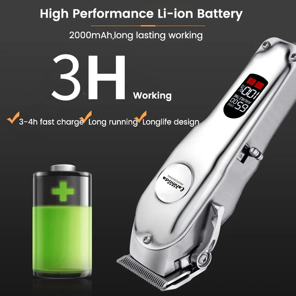 Professional-Grade Rechargeable Pet Hair Trimmer with Quiet Operation and Precision Blades