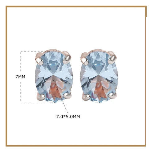 Pair of rose gold-plated sterling silver earrings with a minimalist, geometric design