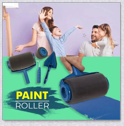 Paint Roller Pro No-Mess Kit with large paint chamber and micro-fibre roller head for flawless, mess-free painting