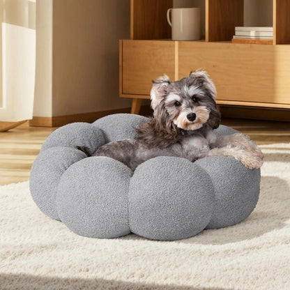 Comforting Flower Cuddler Dog Bed in a charming flower shape, providing a cosy and supportive sleeping spot for medium-sized pets