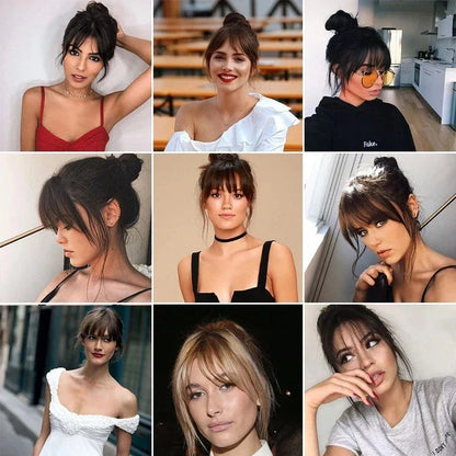 Premium synthetic hair fringe wig in various colours, designed for a natural-looking, flawless hairstyle
