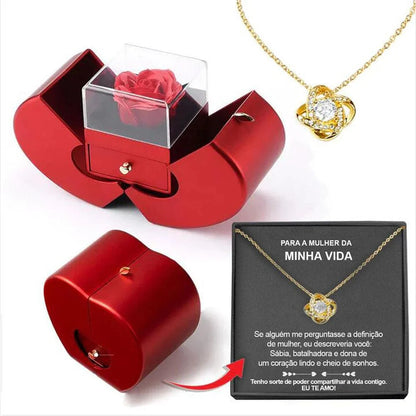 Elegant silver or gold clover-shaped pendant necklace in a premium gift box, a charming accessory for UK women