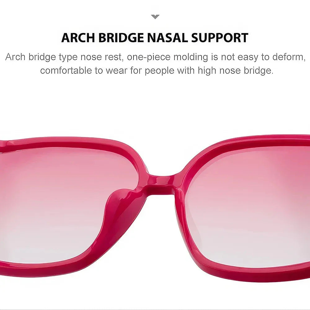 Chic and oversized square sunglasses with gradient lenses, providing UV protection and a stylish look for women
