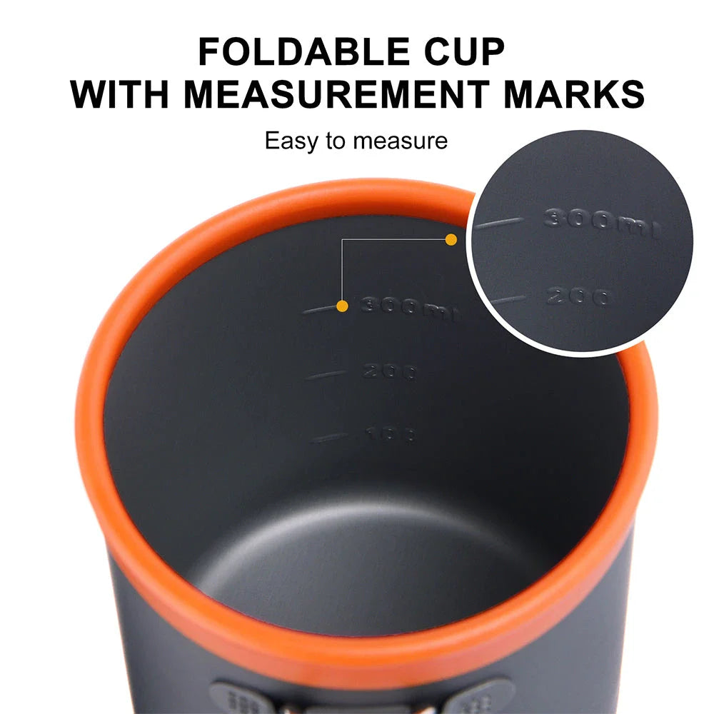 Aluminium camping mug with sleek, minimalist design for outdoor adventures