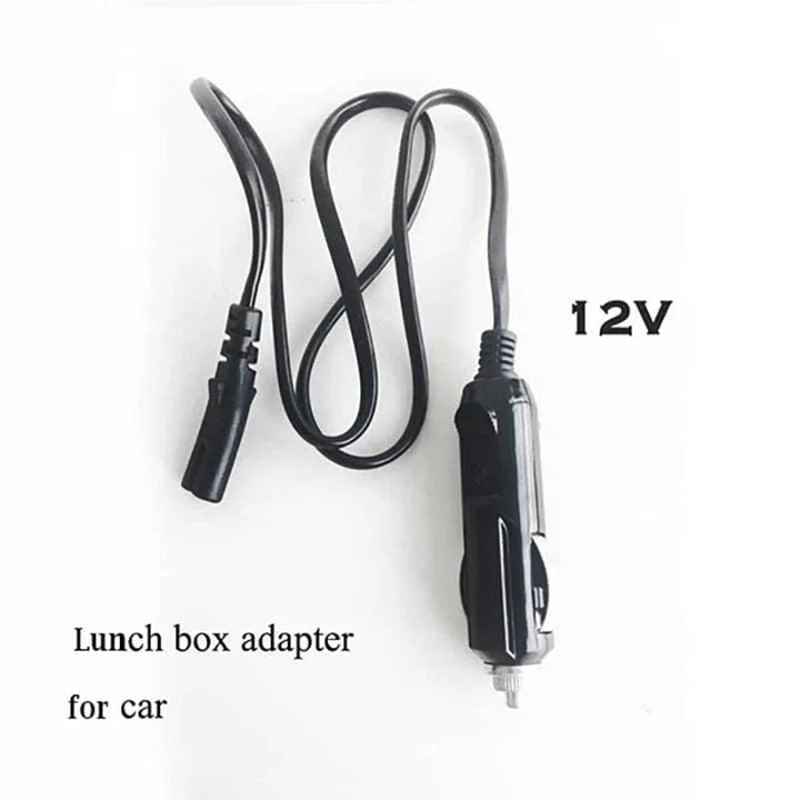 Portable Electric Heating Lunch Box with 1.2-litre capacity, 40-watt heating, and durable plastic construction for hot, freshly prepared meals on the go.