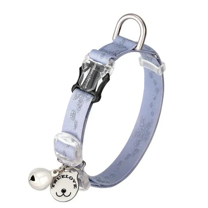 Adjustable Comfort Collar for Cats & Small Dogs in various colours, including black, blue, purple, and red