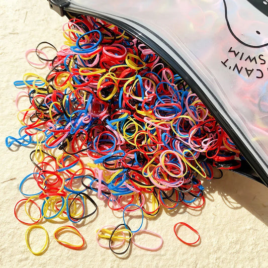 500 Vibrant and Durable Disposable Hair Bands for Girls in Various Colours