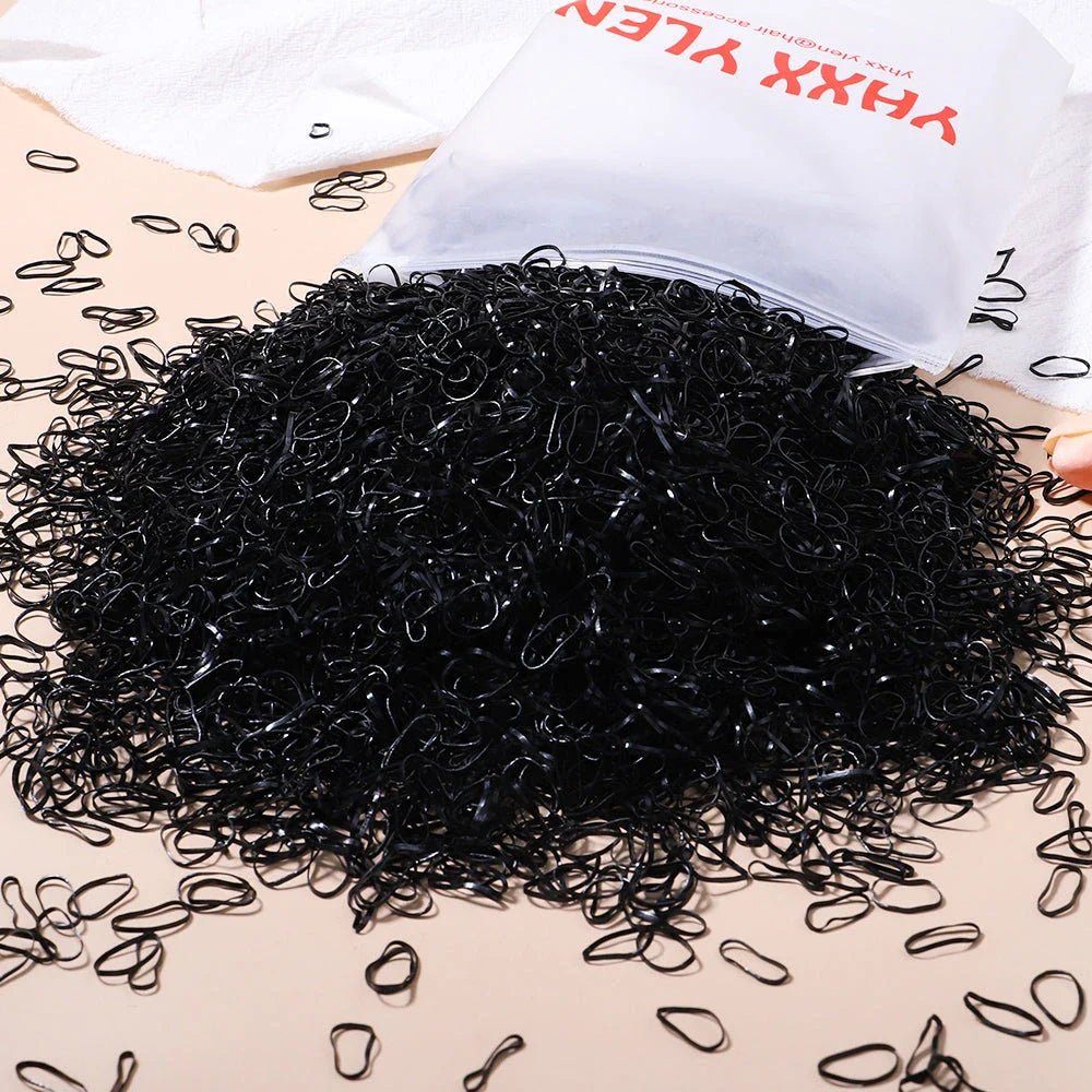 500 Vibrant and Durable Disposable Hair Bands for Girls in Various Colours
