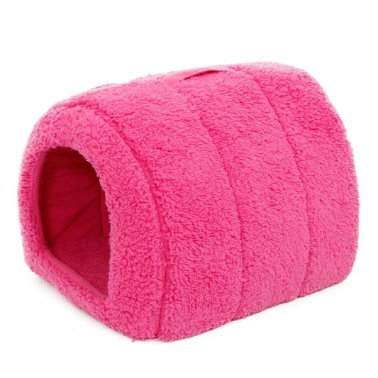 Eco-Friendly Cotton Pet Bed in black colour, providing a cosy and supportive resting place for dogs, cats, and other small pets