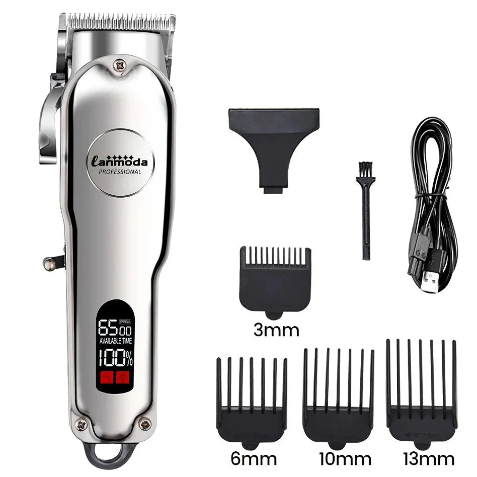 Professional-Grade Rechargeable Pet Hair Trimmer with Quiet Operation and Precision Blades