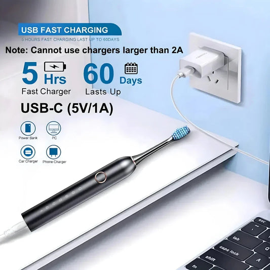 Trendha Electric Toothbrush with Six Cleaning Modes for Superior Dental Hygiene
