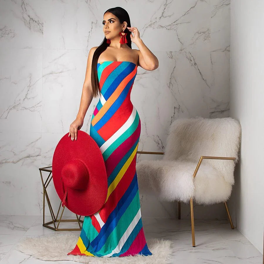 Elegant printed halter dress in vibrant colours, designed with a flattering silhouette and premium polyester fibre for exceptional quality.