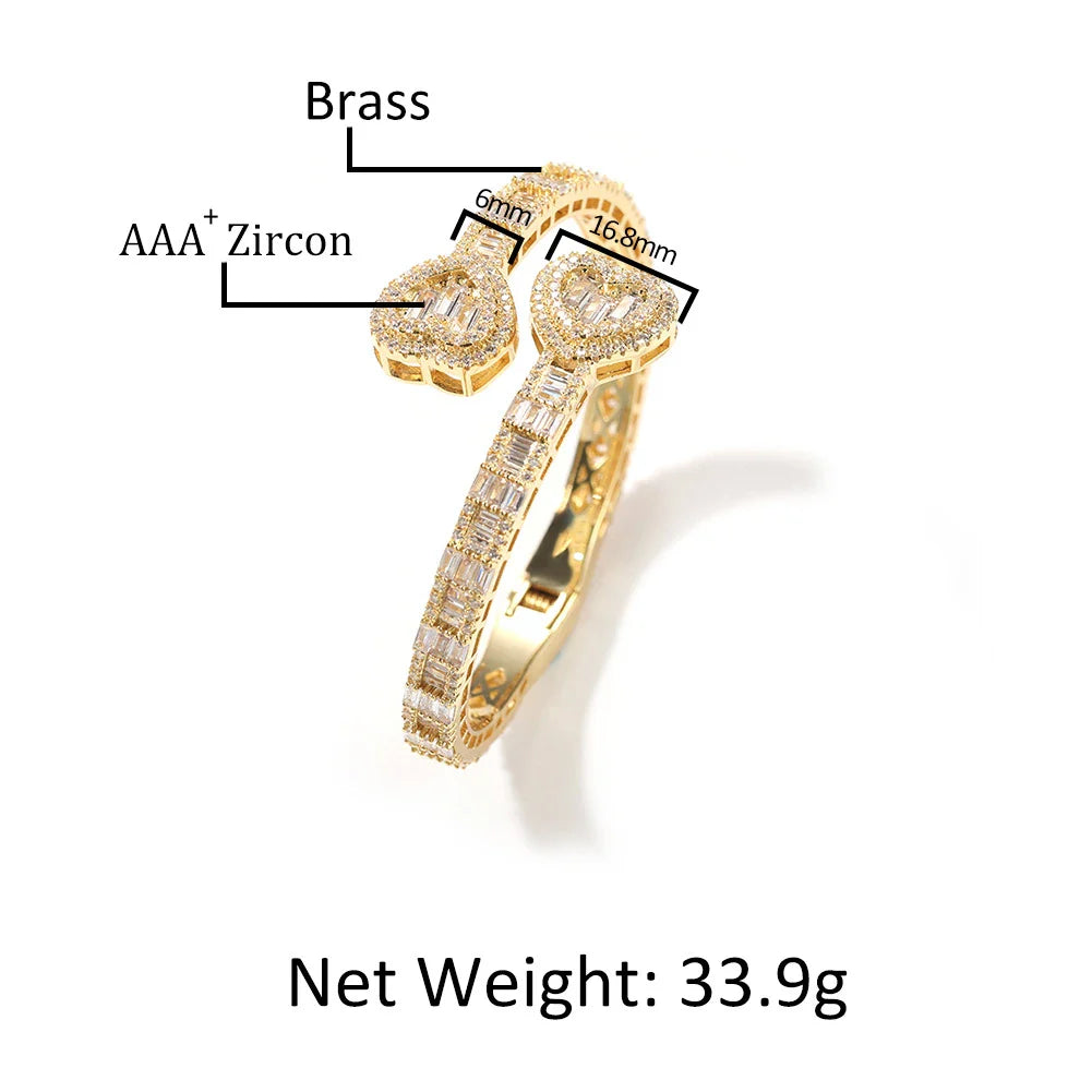 Elegant geometric bracelet with diamond accents in gold, silver, and rose gold finishes